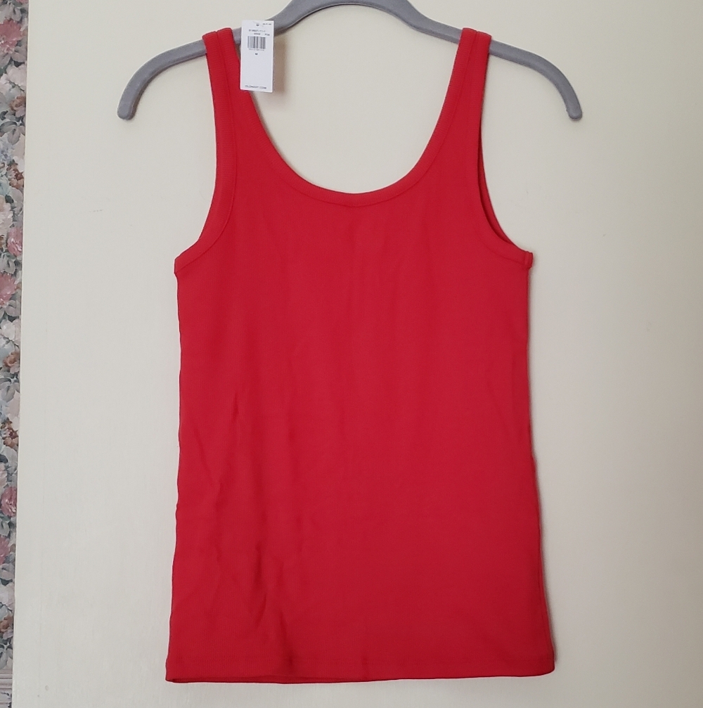 First-Layer Ribbed Scoop-Neck Tank Top - Picture 3 of 10